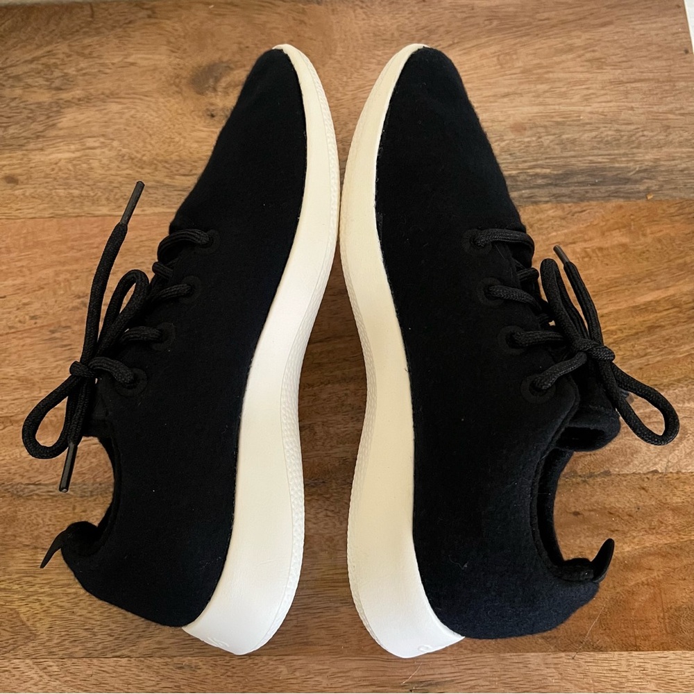 AllBirds Men's Wool Runners Natural Black Sneakers Size 9 - Picture 9 of 15